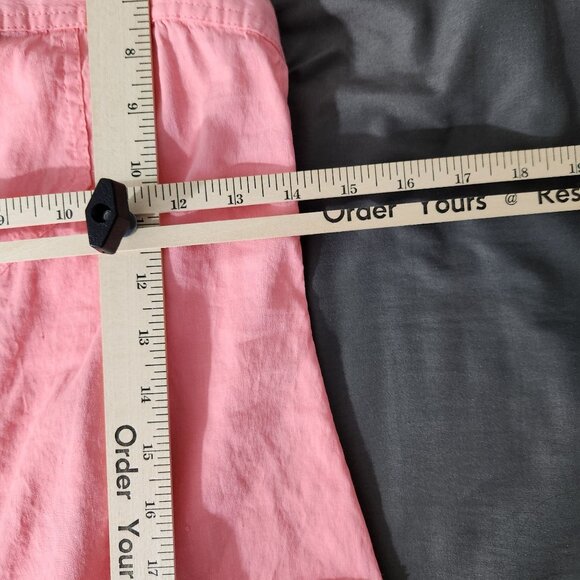 Theory Dress Button Down Pockets Linen Blend Summer Tank Dress Salmon Women's 0 - Picture 10 of 11